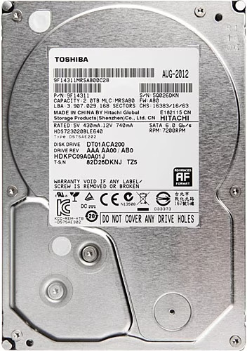 2TB TOSHİBA 7/24 HDD