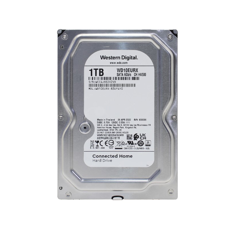 Western Digital WD10EURX-83UY4Y0 3.5” SATA 1 TB HDD SATA 6GB/S