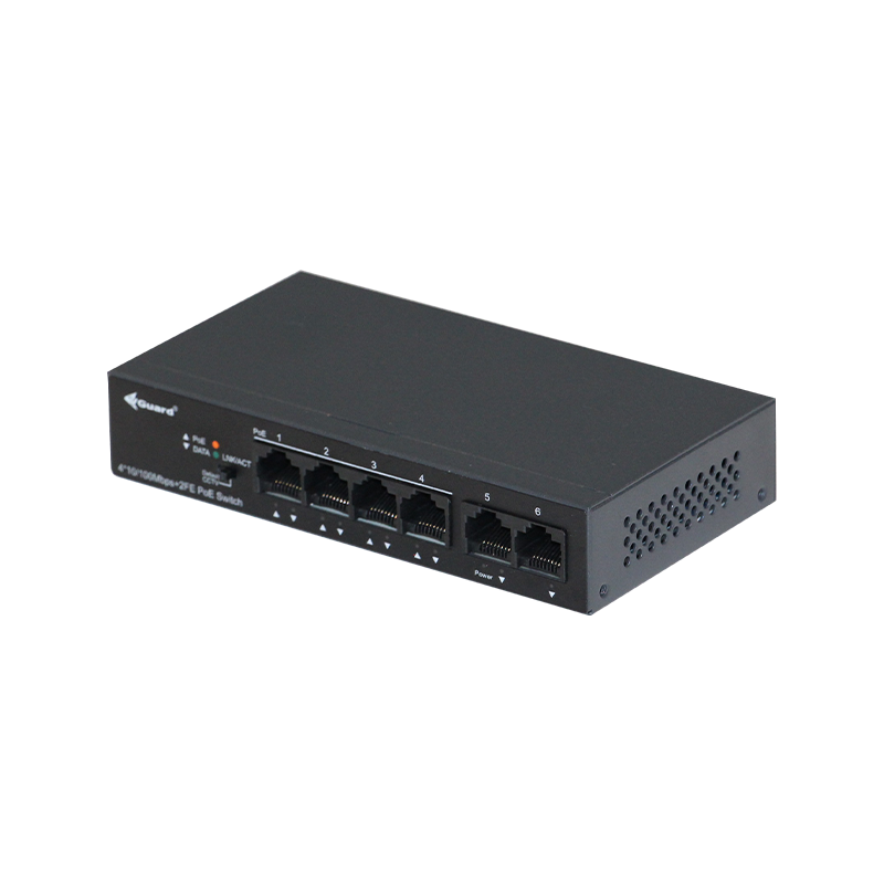 VG-SW1004P-60 4 PORT 10/100 POE+2 PORT FE ETHERNET 60W POE YÖNETİLEMEZ SWİTCH